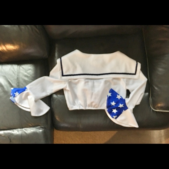 Charades Sailor crop top COSTUME TOP- small HALLOWEEN🧡🎃 - Picture 6 of 12